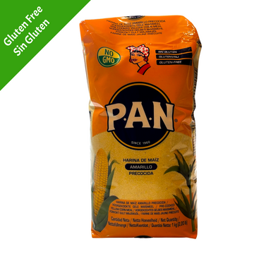 PAN Harina | Pre-Cooked Yellow Cornmeal |Non GMO | 1kg
