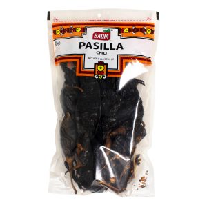 Badia Dried Pasilla Chillies | Chile Pasilla Seco | 12 x 85G