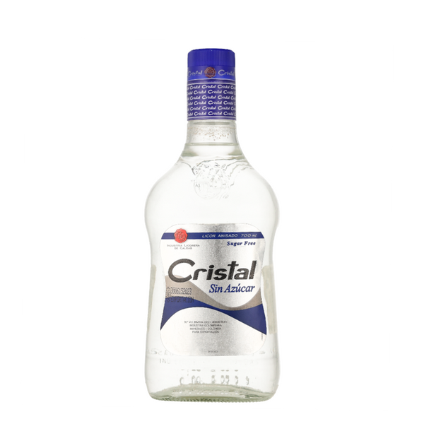 Aguardiente Cristal Sin Azucar | Spirit Drink Without Sugar | 12 x 700 ML
