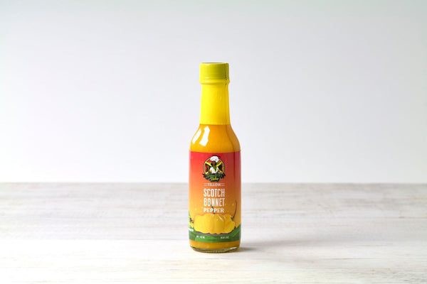 Jamaica Valley | Yellow Scotch Pepper Sauce | Salsa de Pimiento Amarillo| 24x142ML