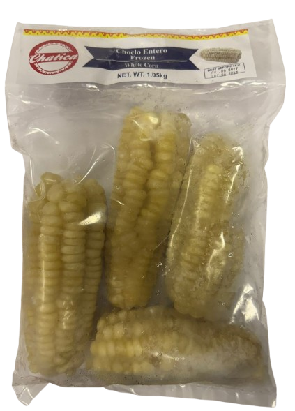 Chatica | Choclo entero congelado | Frozen Whole Cob | 8 x 4 units x 1.05 kg