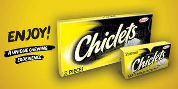 Chiclets Chicle de Menta | Mint Chewing Gum | 100 x 2 UND