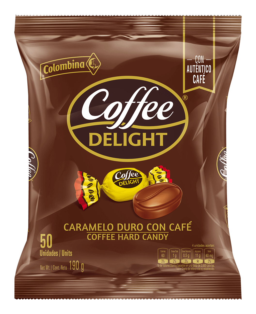 Colombina Coffe Delight Candy 18x100Und LaCasadeJack