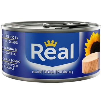 Real Atun Trozos Aceite de Girasol 48 x 180G