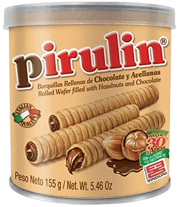 Pirulin | Hazelnut And Chocolate Wafer Biscuits | 155g